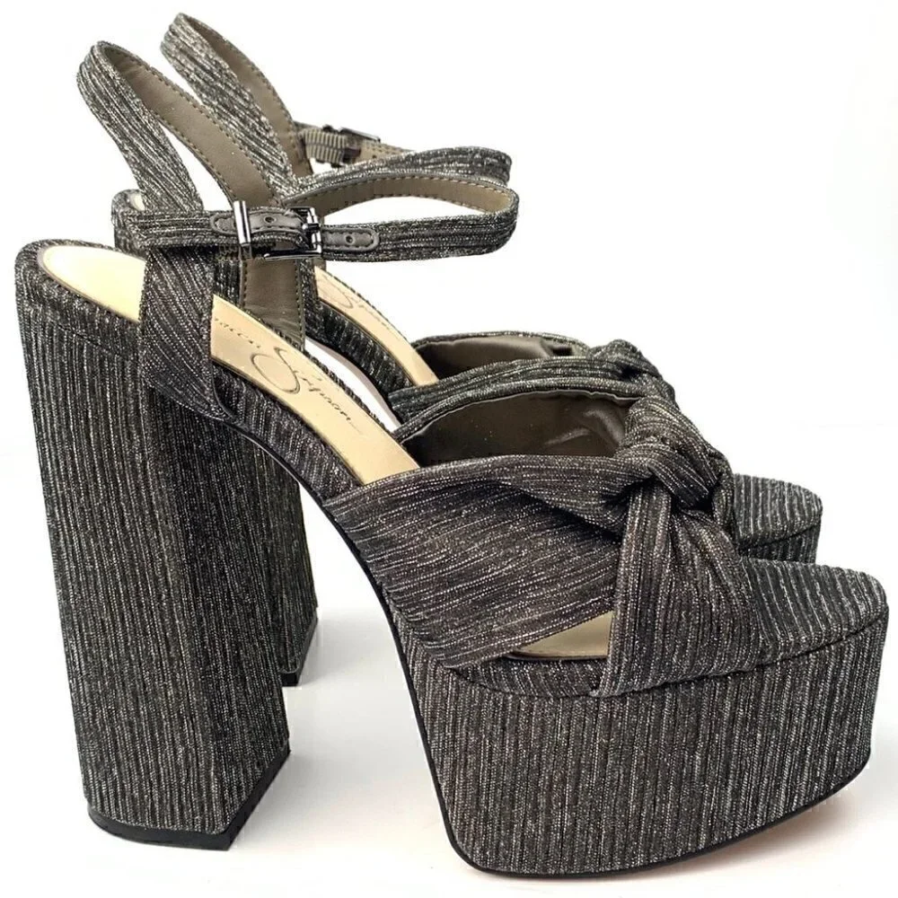 Jessica Simpson Alesta Platforms sz 10 retro 70s